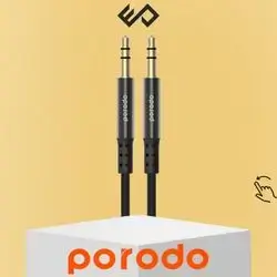Porodo Metal Braided 3.5mm Audio Cable, 1.2m AUX Cable