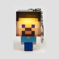 Minecraft Steve light-up keychain