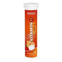 maddox Vitamin C 1000mg orange flavor 20 effervescent tablets