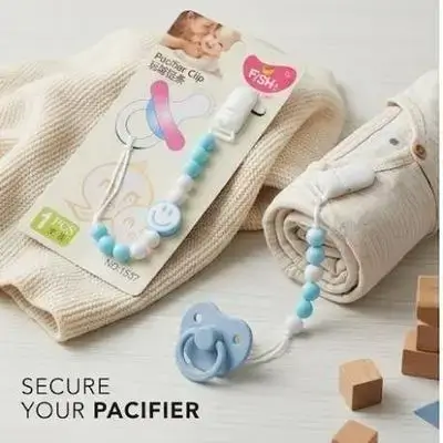 Fish Pacifier Clip (1 PCS)