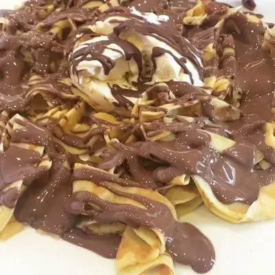 Banana Fettuccine Crepe