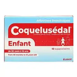 Coquelusedal Enfant (From 30 Months To 15 Years) Anti- Cough 10 Suppositories