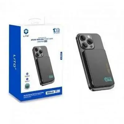 Lito LP08 Ultra-Thin Magnetic Wireless Power Bank - 5000mAh