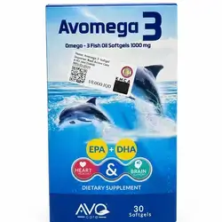 Avomega3 Omega-3 fish oil softgels 1000mg