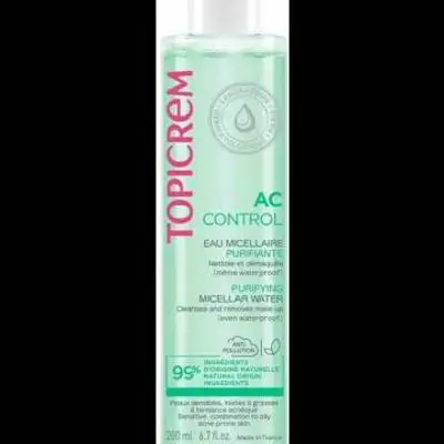 Topicrem AC Purifying Micellar Water 200 ml//توبيكريم ماء ميسيلار منقي للبشرة 200 مل