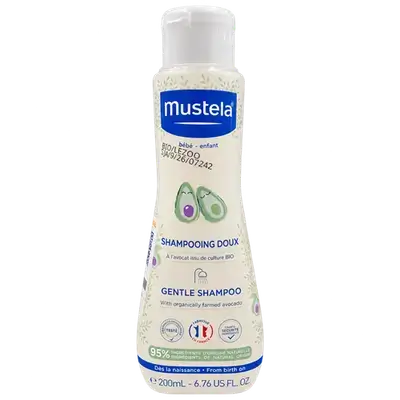 Gentle Shampoo with Organically Farmed Avocado 200ml _ mustela