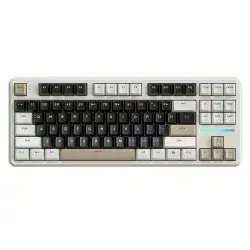 ATTACK SHARK X87 Mechanical Keyboard Tri-mode (Cheese White, Strawberry Switch)