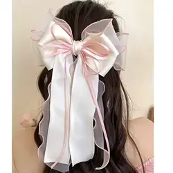 1pc Pastel Pink Sheer Extra Large Bow