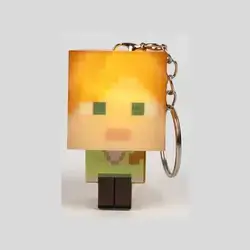 Minecraft Alex Luminous Keychain, a collectible accessory featuring the character Alex