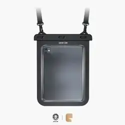Green Lion Waterproof Tablet Pouch (12") Triple Lock Seal & Touch Responsive Chassis - Transparent Clear