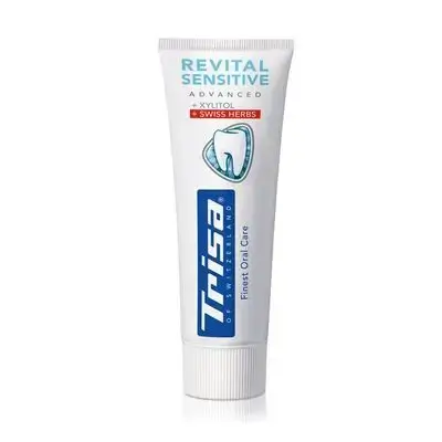 Trisa Revital Sensitive Advanced Toothpaste – Finest Swiss Oral Care.