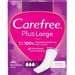 Carefree plus large 48 pcs غير معطر