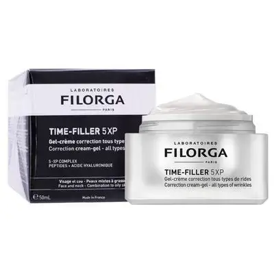 FILORGA TIME FILLER 5XP GEL CREME CORRECTION TOUTES RIDES 50ML//كريم جل تايم فيلر 5XP كريم جل للوجه مضاد للتجاعيد
