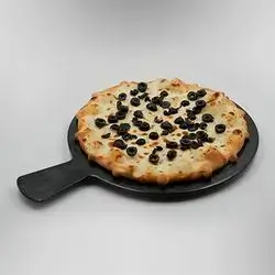 Akkawi Cheese Manakish with Black Olives