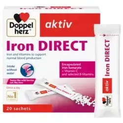 Iron Direct encapsulated iron fumarate+vitaminC &B vitamin 20 sachets