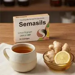 Semasils Lemon & Ginger Lozenges