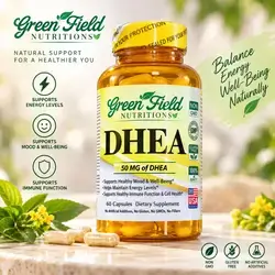 Green Field Nutritions DHEA – 50 mg – 60 Capsules