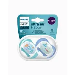 Avent Soothers Ultra 6/18m Love Papa Sail