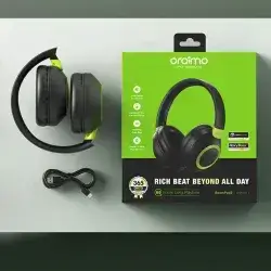 Oraimo Headset Ohp-610 (Wireless Headset) Bluetooth Version: 5.3; Bluetooth Range: ≥10m; Speaker Diameter: 40mm; Playtime: Up To 60 Hours; Charging Time: 1.5 Hours; Supported Format: Mic Support / Aux In Mode / Type-c