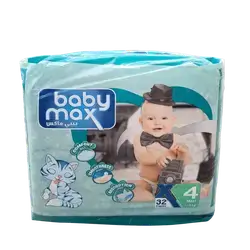 Baby Max Diapers No. 4, 32 count