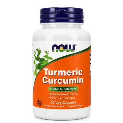 Turmeric Curcumin 60 Veg Capsules _ now