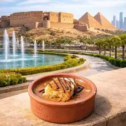 Basbousa And Cream Umm Ali
