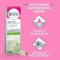 veet silky fresh hair removal cream DRY SKIN