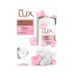 Lux B/w Soft Rose&lofah 250ml