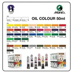 Maries oil colour chart 50 ml
