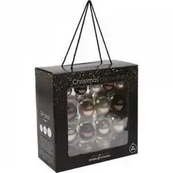 Koopman Xmas Balls Set 34Pcs Amber Clr