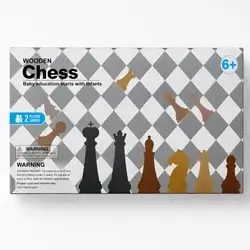 Star Wooden Chess Board Set – Classic Strategy Board Game