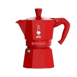 Moka express red 3 cup
