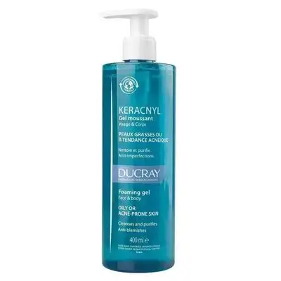 Ducray keracnyl face & body foaming gel 400ml