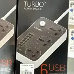 6USB+3pwer socket original