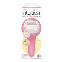 Intuition Lemon Berry Breeze Razors for Women 1 Razor +1 Travel Cap _ Schick