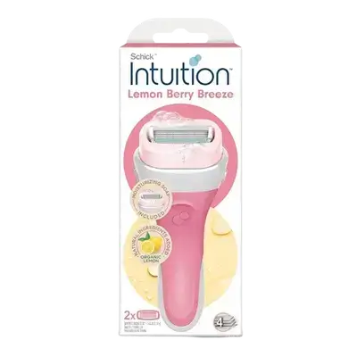 Intuition Lemon Berry Breeze Razors for Women 1 Razor +1 Travel Cap _ Schick