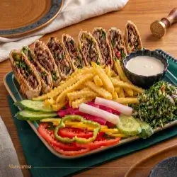 شاورمەی عەرەبی گۆشت