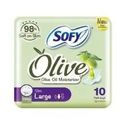 Sofy Pads Olive Oil Large 10pcs