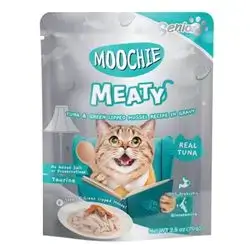 Moochie Meaty Tuna & Green Lipped Mussel Recipe in Gravy 70g