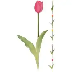 Artıfıcıal Tulıp 40Cm 5Ass