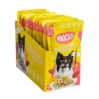 Moochie – Adult – Homestyle Chicken Liver & Pumpkin (12+1gift)