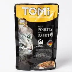  tommi cat wet food pouch poultry  and rabbit 
