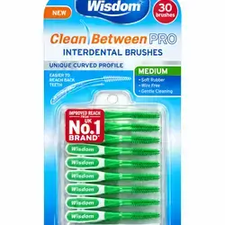 Wisdom clean between pro interdental brushes medium