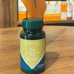zinc (zinc gluconate )50mg promotr immune health , metabolism , and wellness 30tablets 1 per day _ bristol