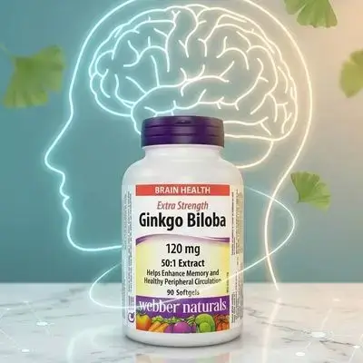 Extra Strength Ginkgo Biloba 120mg webber naturals (90 softgels)
