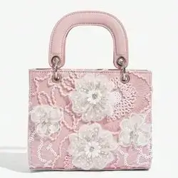 SHEIN Belle Luxury, Glamorous,Elegant, Flower,Women Top Handle Bag