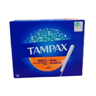 Super Plus tampons with applicator 18 pieces _ TAMPAX