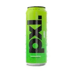 Kiwi and pear blend together for the fourth flavor of the PXL Energy Drink 500ml made in sweden