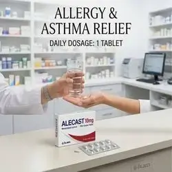 Alecast 10mg (Montelukast) 28 Tablets