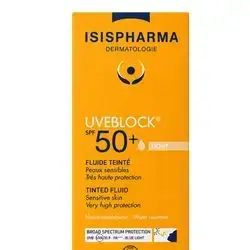 Isispharma Uveblock SPF 50+ Light Tinted Fluid sunscreen